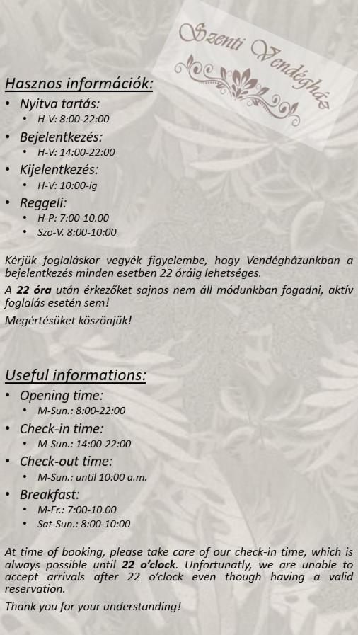 Bed and Breakfast Szenti Vendeghaz Ráb Exteriér fotografie